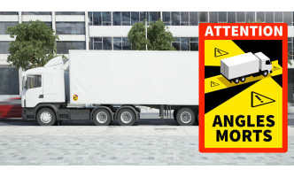 Signalisation Angles Morts : Affichage obligatoire sur les PL